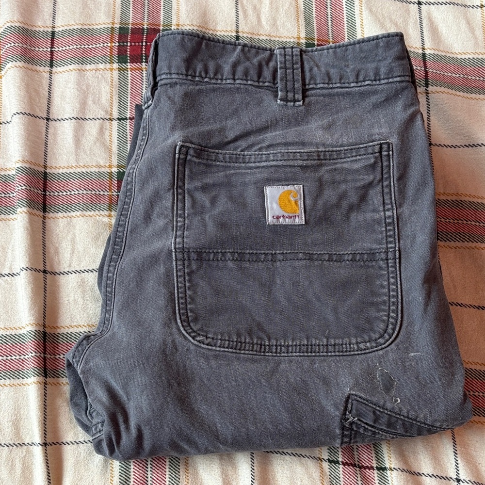 Carhartt Men's Cargo Pants in Charcoal